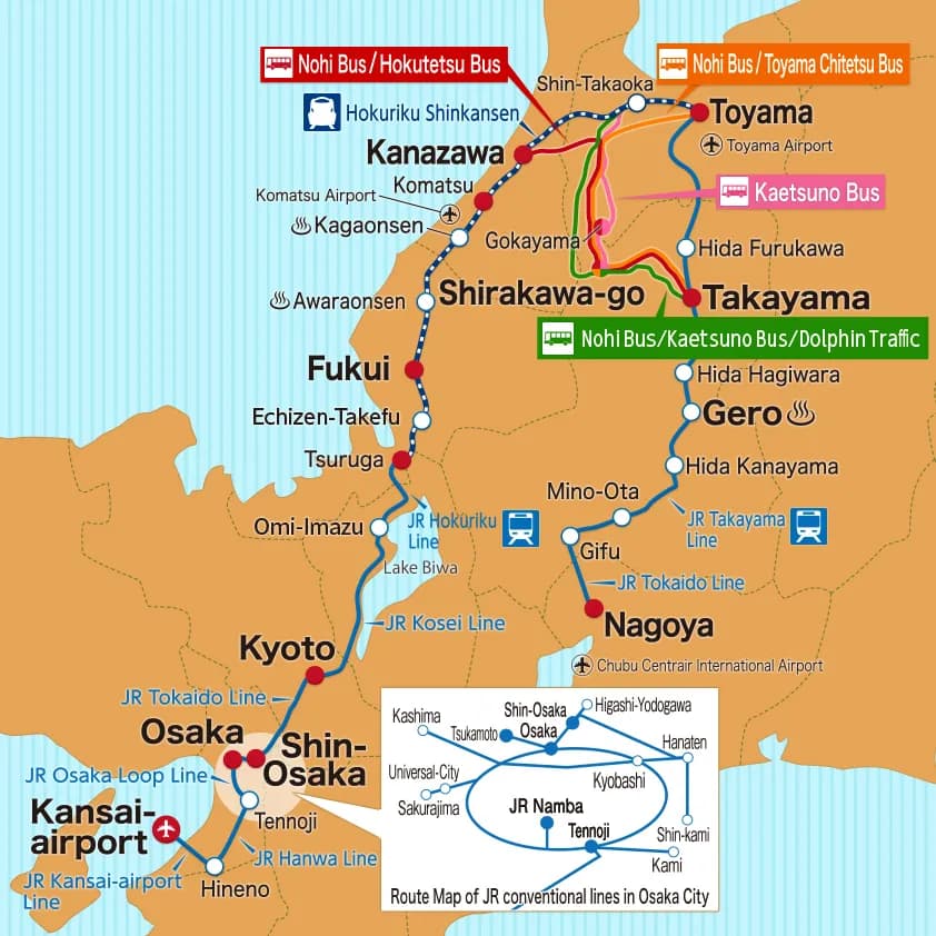 Takayama–Hokuriku Area Tourist Pass